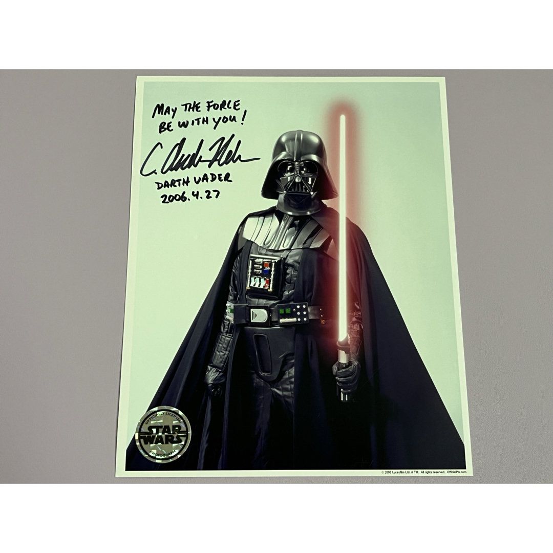 スターウォーズ 直筆サイン ダース・ベイダー C.アンドリュー