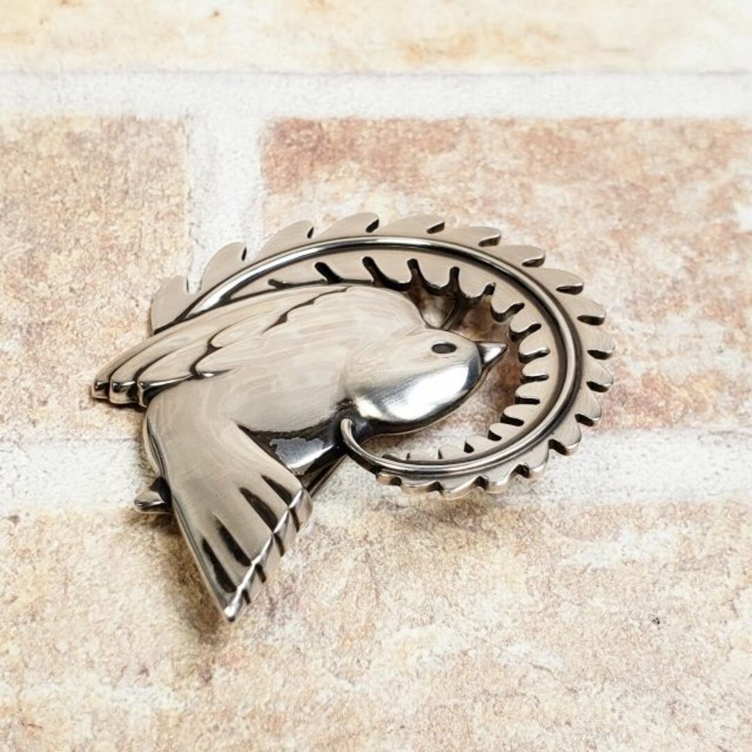 ジョージジェンセン☆ブローチ 鳥☆保存箱あり☆925 シルバー