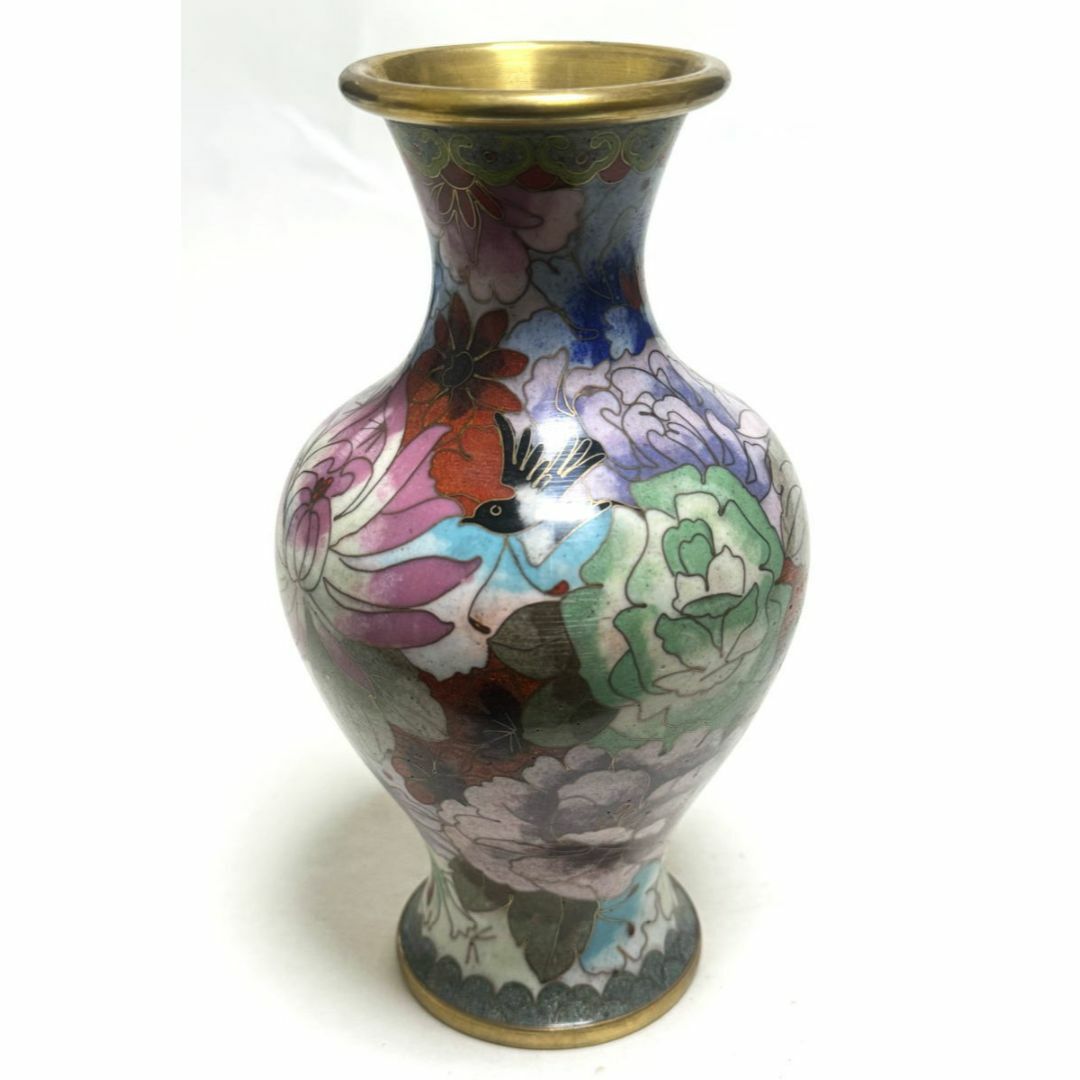 2559 七宝焼 琺瑯 花瓶 【公式通販】