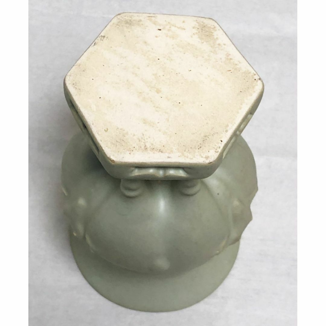 唐物 南宋『 青磁 三羊尊 』 高さ22.5cm 花器 花瓶 WWTT023 唐物