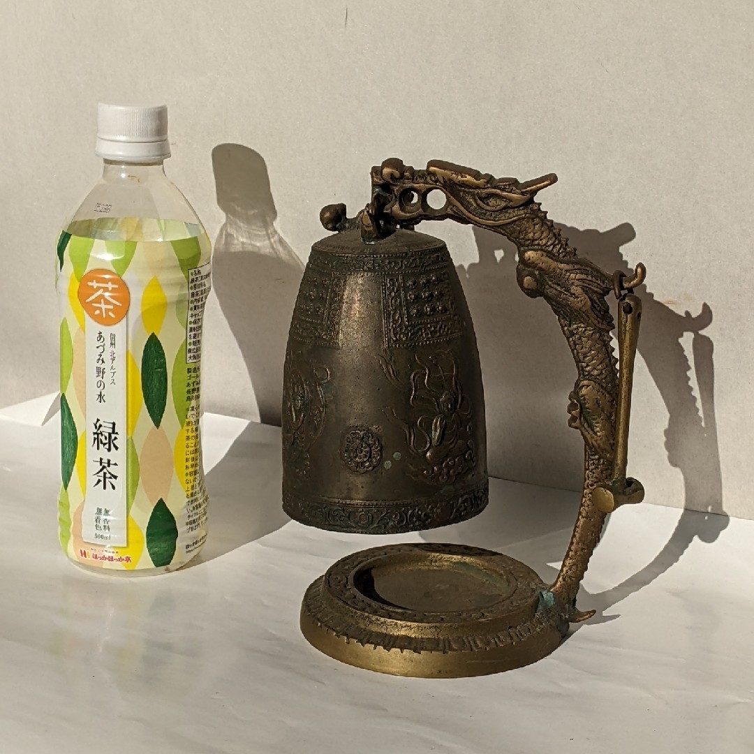 釣鐘鐘 釣鐘 梵鐘 龍 仏具 金属工芸 置物
