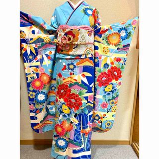 振袖 成人式1回使用のみ 約200万円で購入した着物 フルセット 御所車