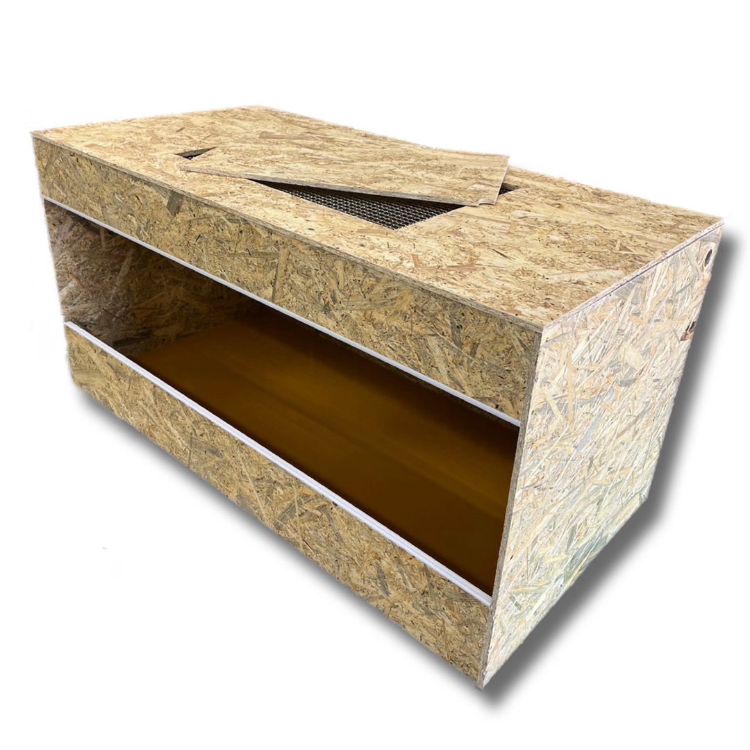 爬虫類ケージ 150×45×45 5面パネコート 深さ10 付木配線穴無し 5