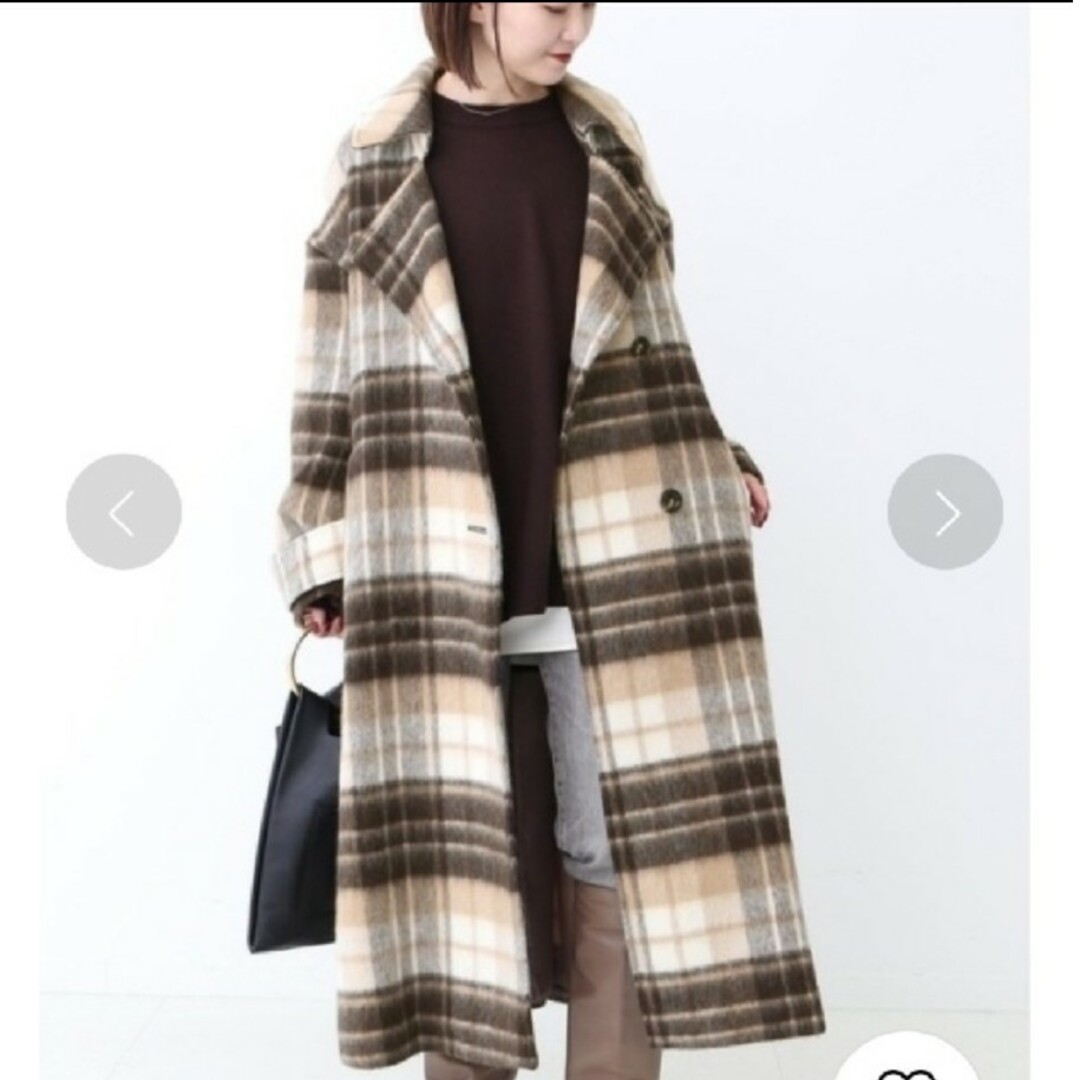 spick&span MANTECOコート ブラウン M