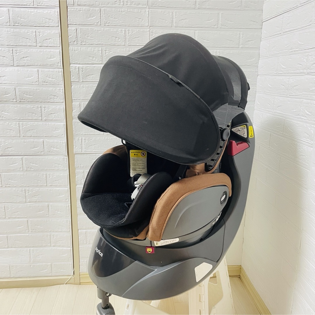 美品】アップリカ フラディアエアー チャイルドシート 新生児○ ブラウン