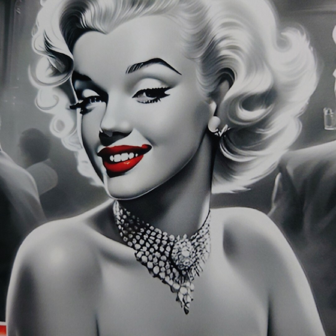 宝石画 マリリンモンロー Jewel ART 宝石画マリリンモンローJewel ART