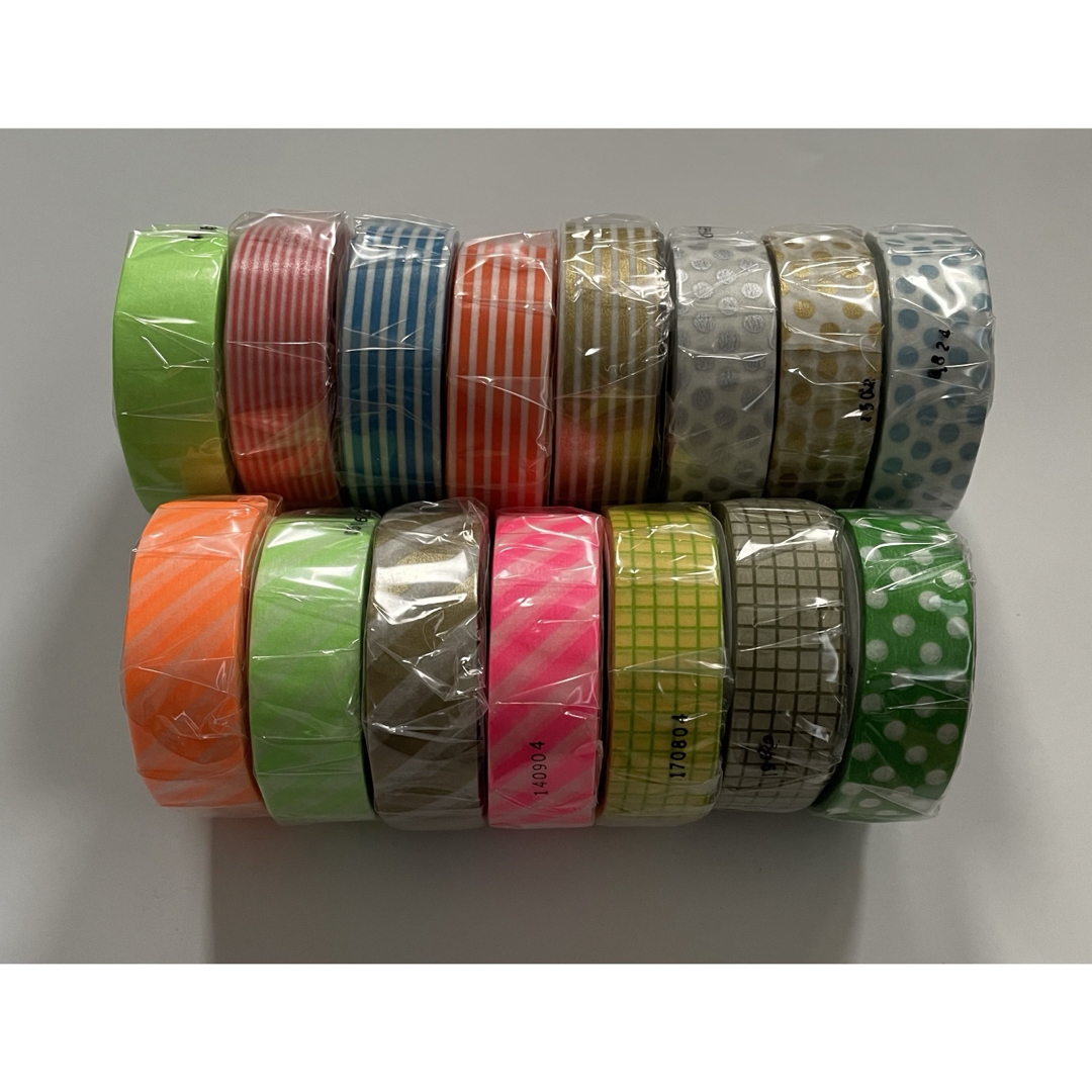 mt マステ 詰め合わせ カラバリ 方眼 ストライプ ドット ボーダー mt