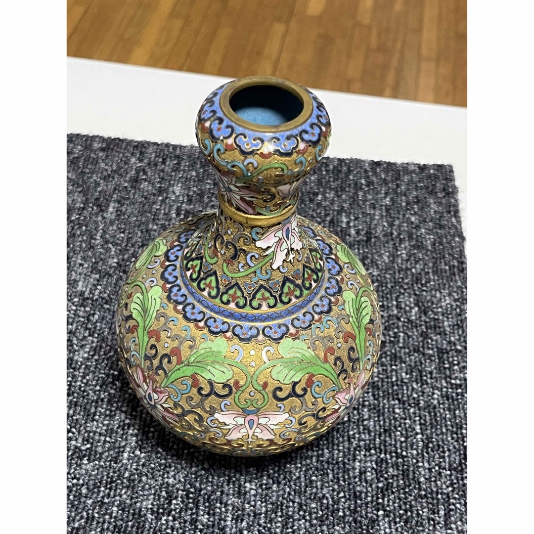 レトロ 中国美術 景泰藍 七宝焼き 花瓶 壺 骨董品 約30cm