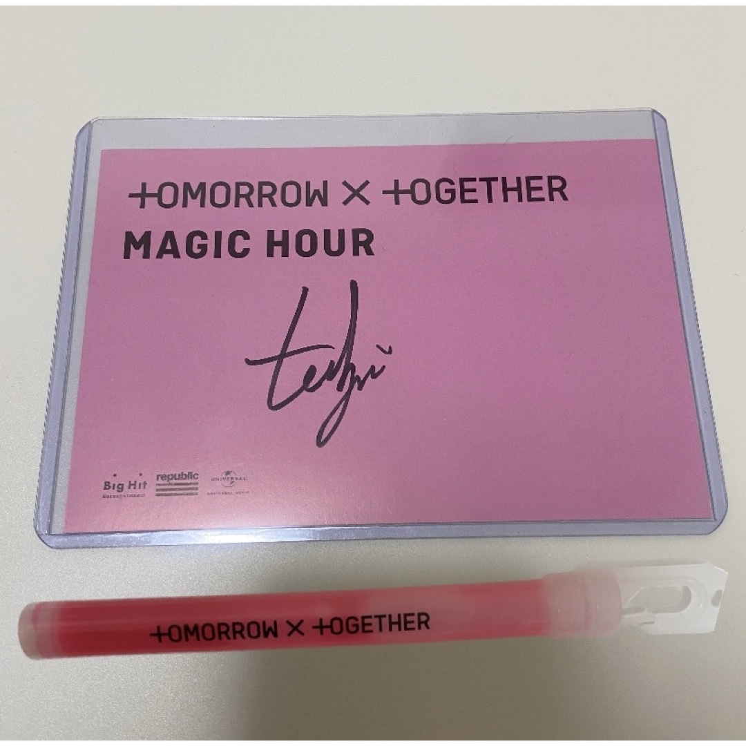 TXT summertogether インスタントフ オト テヒョン 直筆サイン TXT