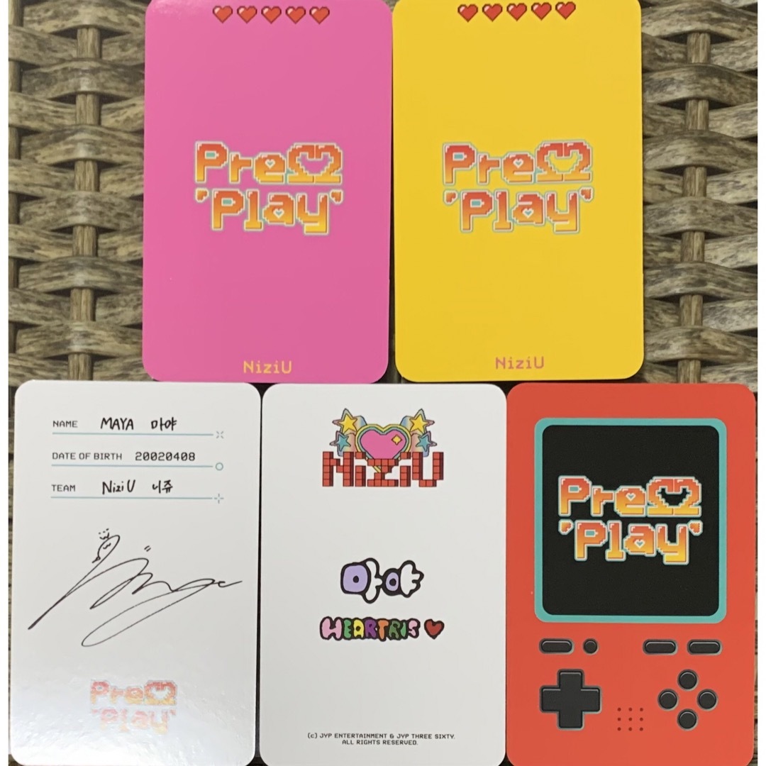 NiziU リオ Press Play HEARTRIS サノク トレカ セット NiziU リオ