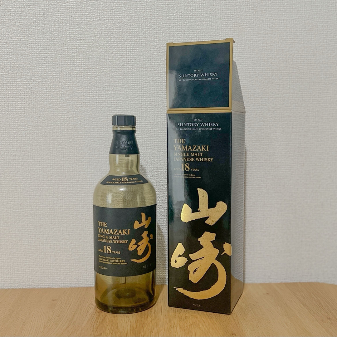 サントリー山崎18年☆ウイスキー空瓶・空箱3本セット 【公式通販】
