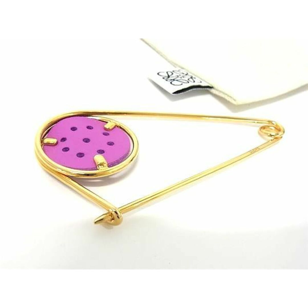 ロエベ LOEWE GP メカノピン 良い チャーム ゴールド ピンク 安全ピン