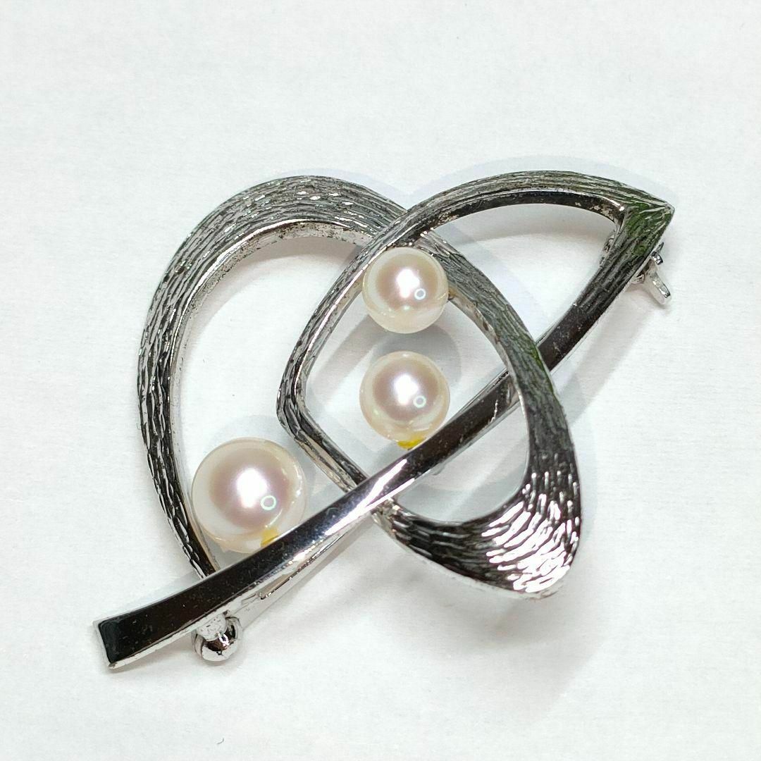 超レア！ヴィンテージ ミキモト アコヤパールブローチ M S・NHK 刻印