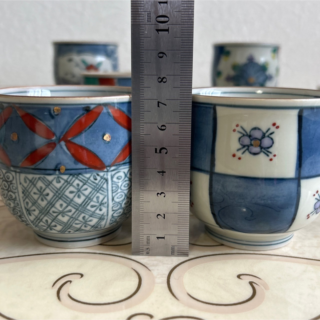 江戸後期 古伊万里 錦手 金襴手 向付 5脚組み 【公式通販】