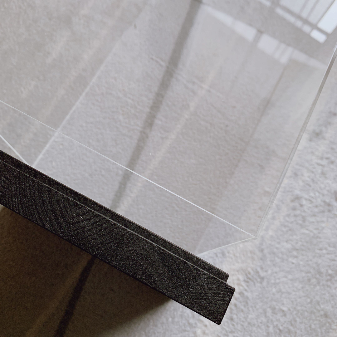 24h内発送✨台座乗せタイプ 黒 標本箱 標本ケース 透明ケース アクリル