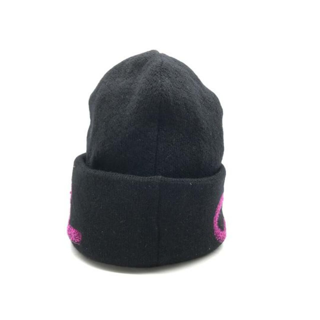 シャネル ニット帽 ブラック&ピンク 25B 最新作 シャネルニット帽