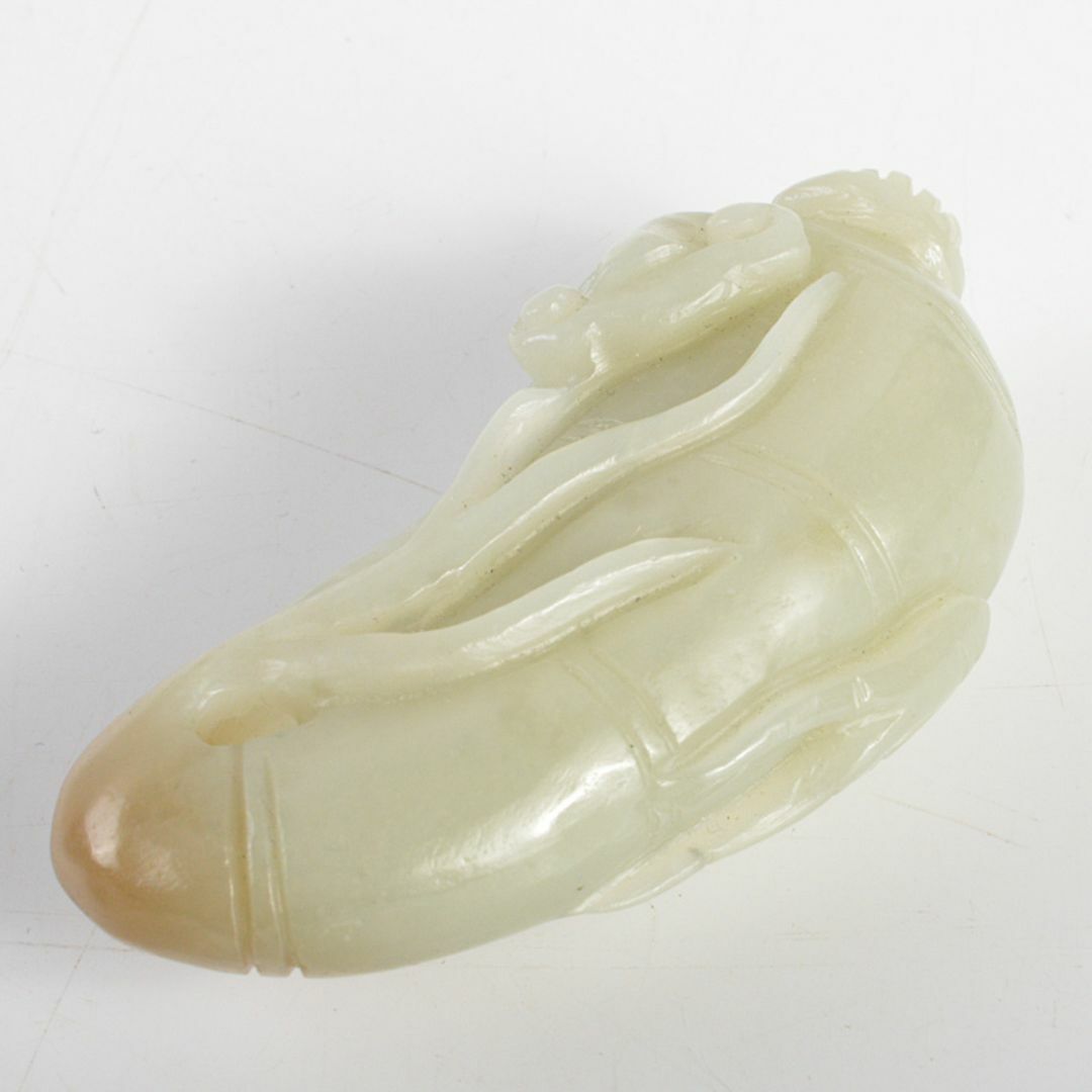 中国 玉石白玉彫刻 玉器 環 装飾品 C 8639E 中国 玉石白玉彫刻 玉器 環