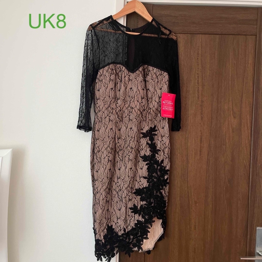 UK8〗Lipsyセレクト♡ブラックレースドレス