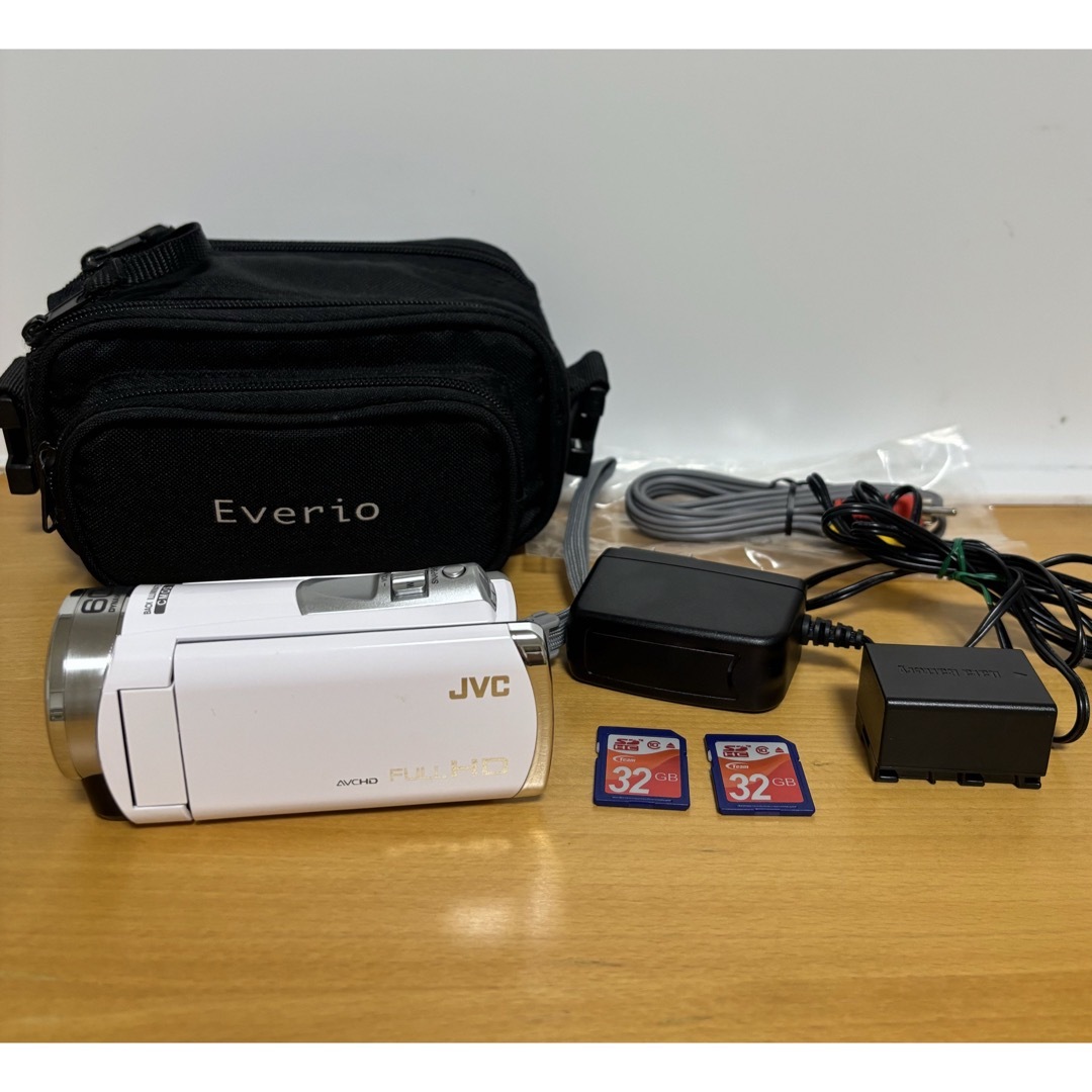 JVC ビクター ビデオカメラ Everio エブリオ GZ-HM177-W