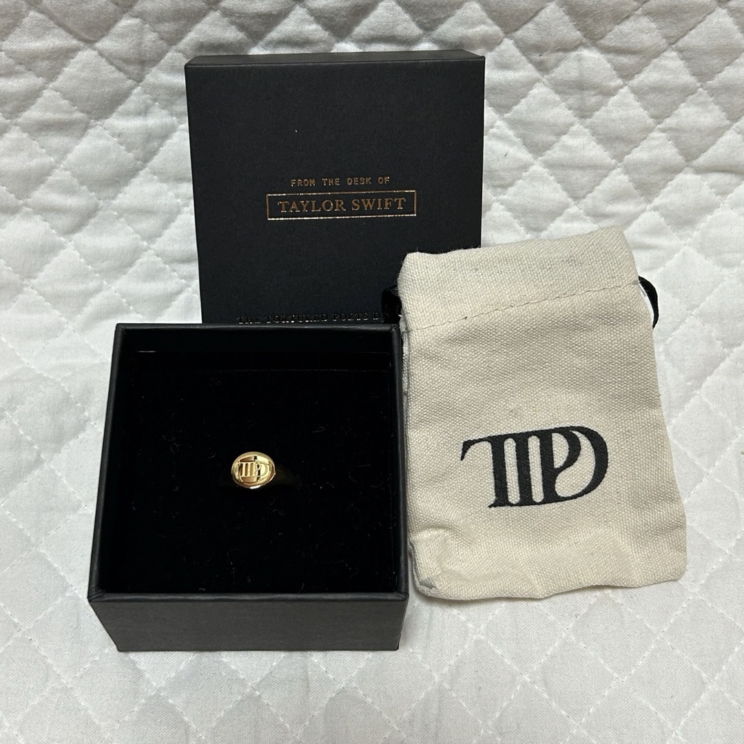 US 5号(日本サイズ約9号)】Taylor Swift TTPDリング The Tortured