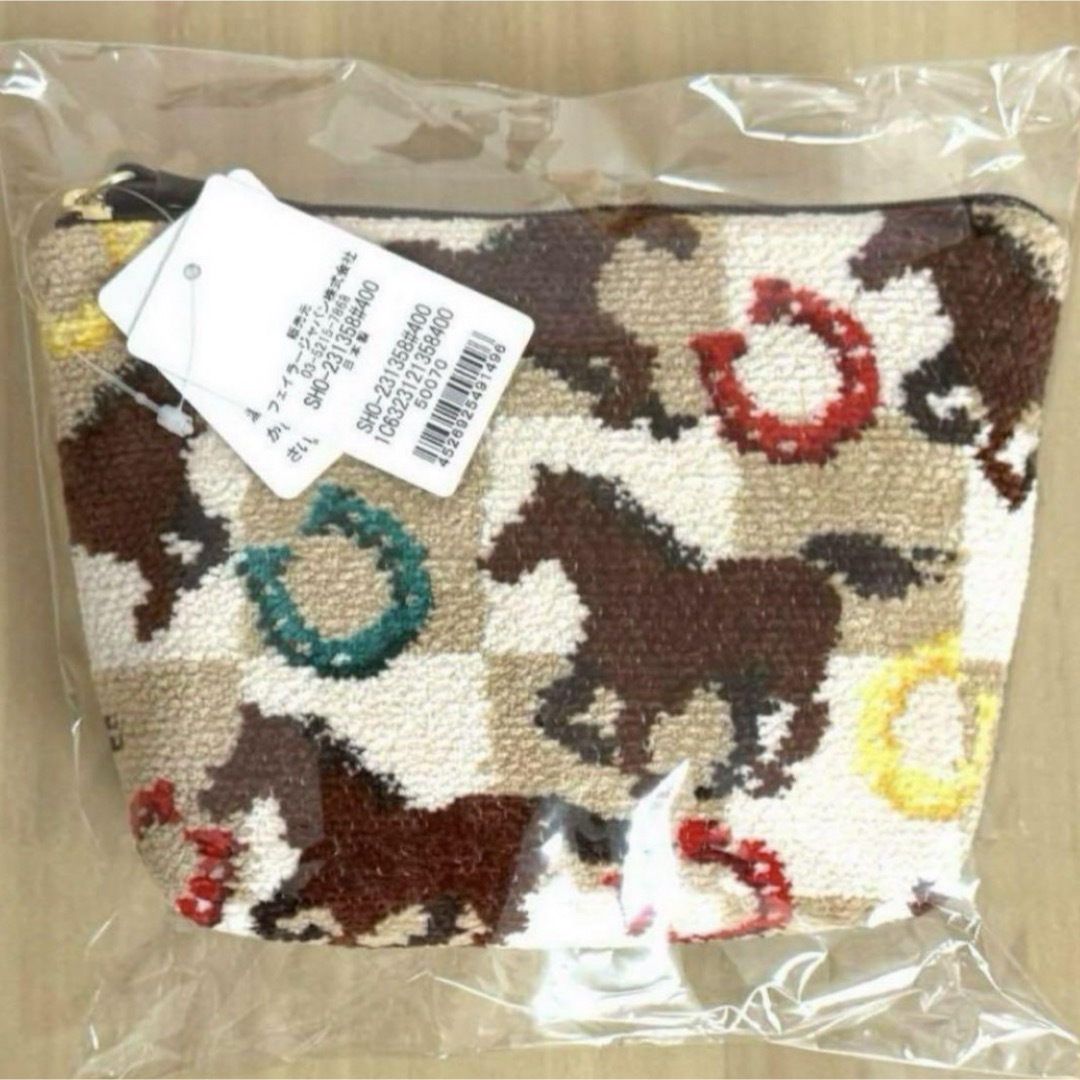 未使用】スプリントホース FEILE フェイラー 馬と蹄鉄デザイン巾着