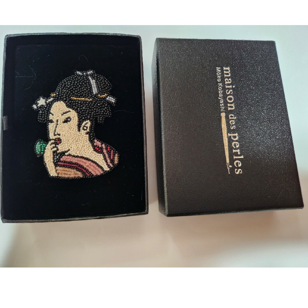 し*ん様 小林モー子 maison des perles ひつじ ブローチ メゾン・デ