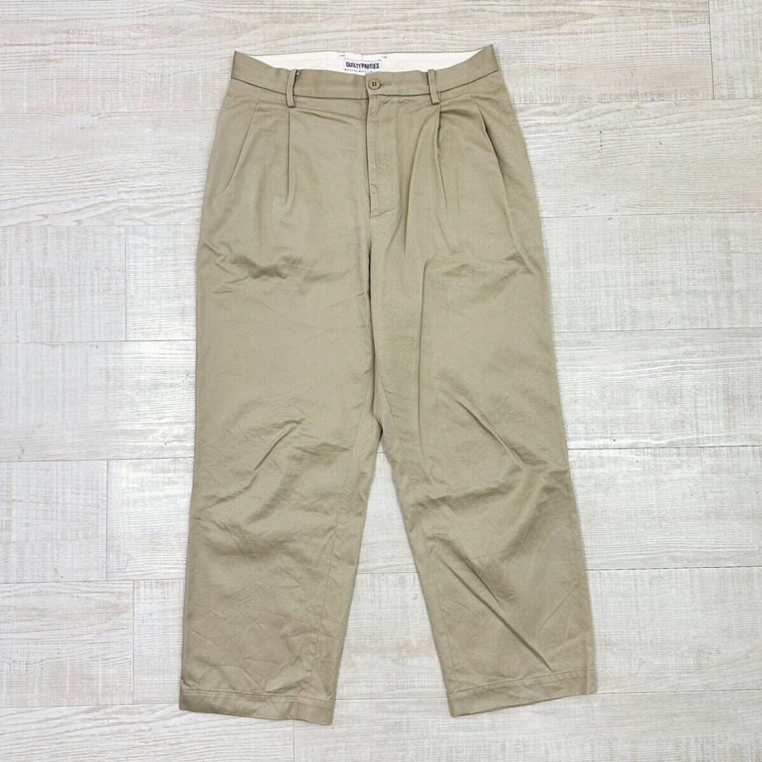 WACKO MARIA/ツータックチノトラウザース/WHITE/23ss