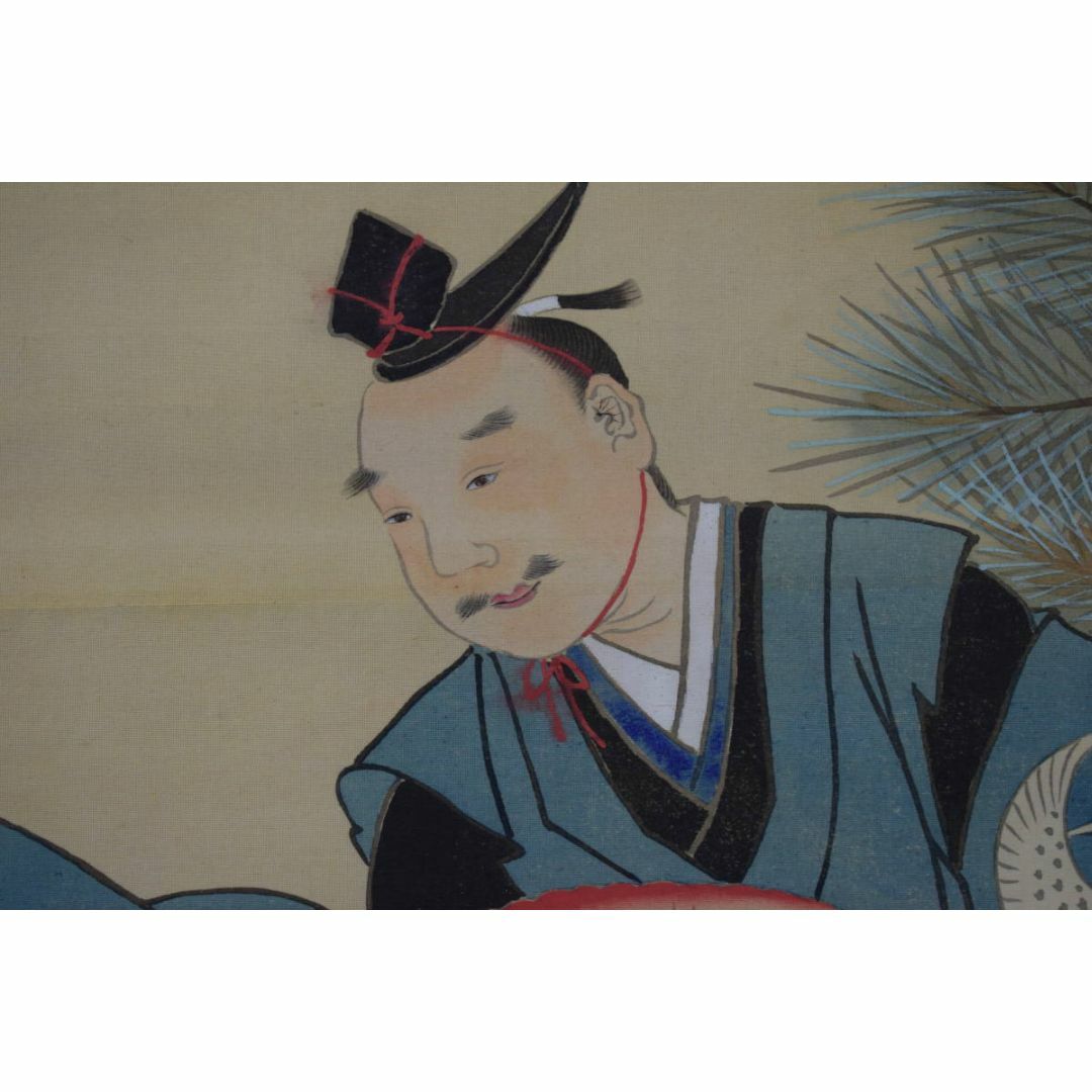 作者不詳/三河萬歳/正月掛/祝事掛/掛軸☆宝船☆Y-820