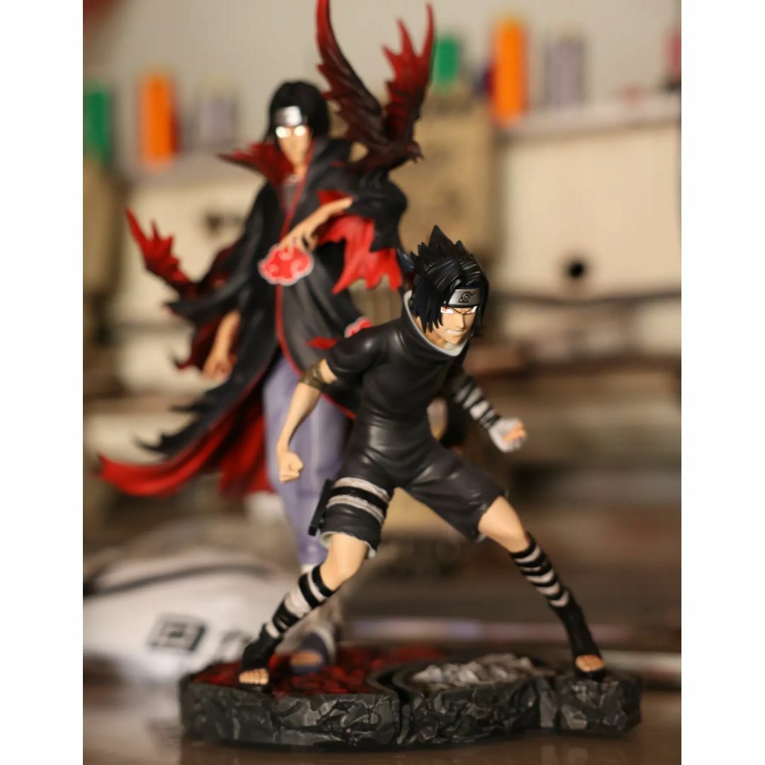 ナルト うちはイタチ サスケ ガレージキット 塗装済み完成品