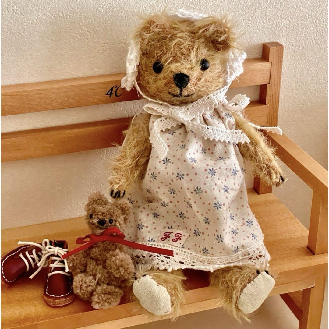 アーティスト テディベア ベア くま 作家 ぬいぐるみ モヘア 木毛 大人