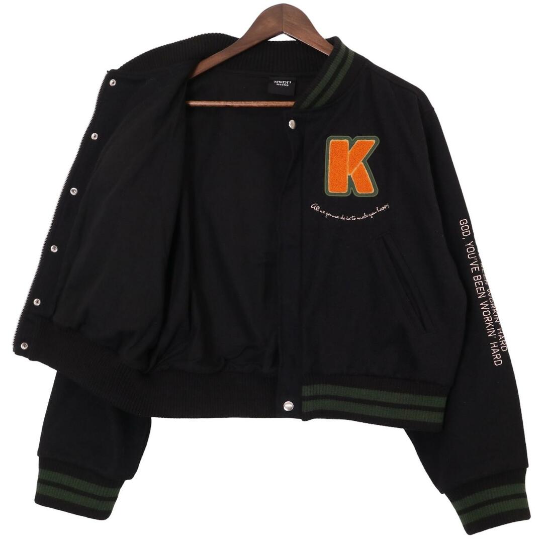 ヘンレコード 藤井風 Workin'Hard ブラック×グリーン スタジャン Mの