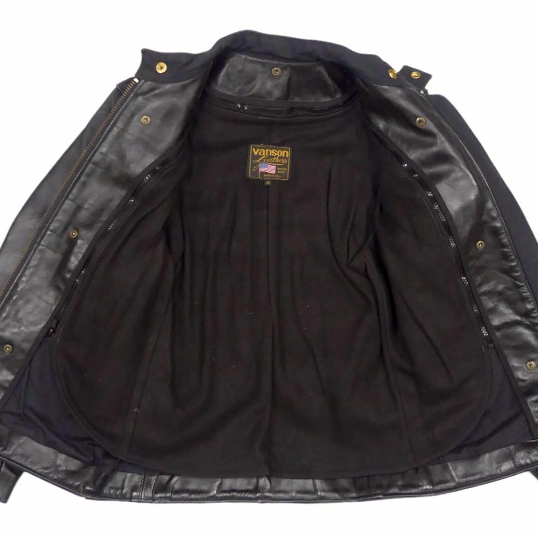 VANSON - USA製 VANSON バンソン S ライダース シングル 36 HH9667の