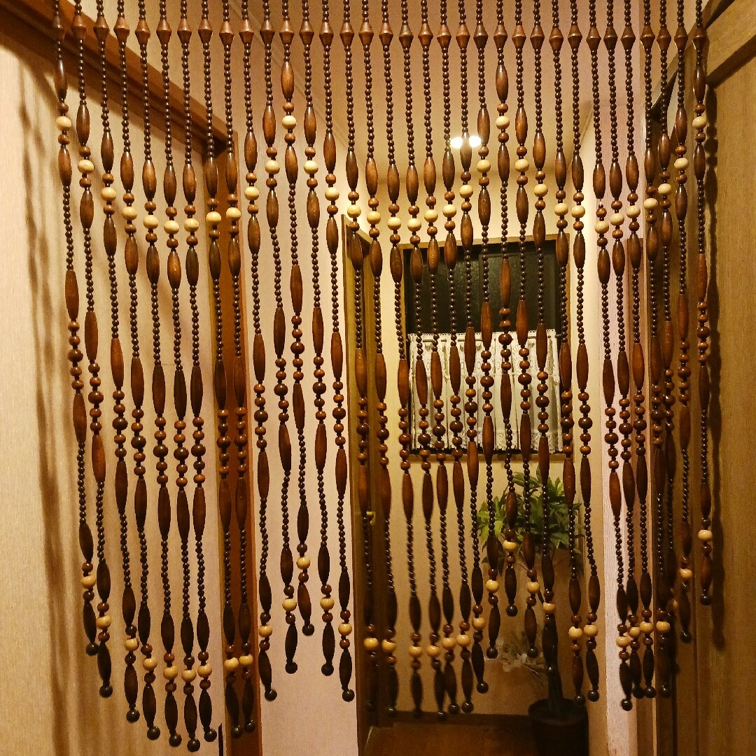 スキルスクリーン☆ビーズ暖簾☆昭和レトロ 昭和レトロ スキル