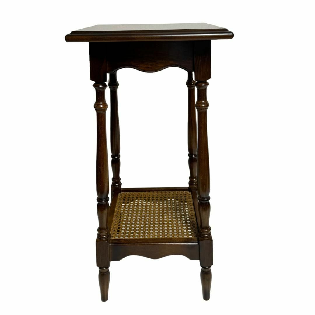 希少 カリモク Karimoku コロニアル 花台 電話台 アンティーク調