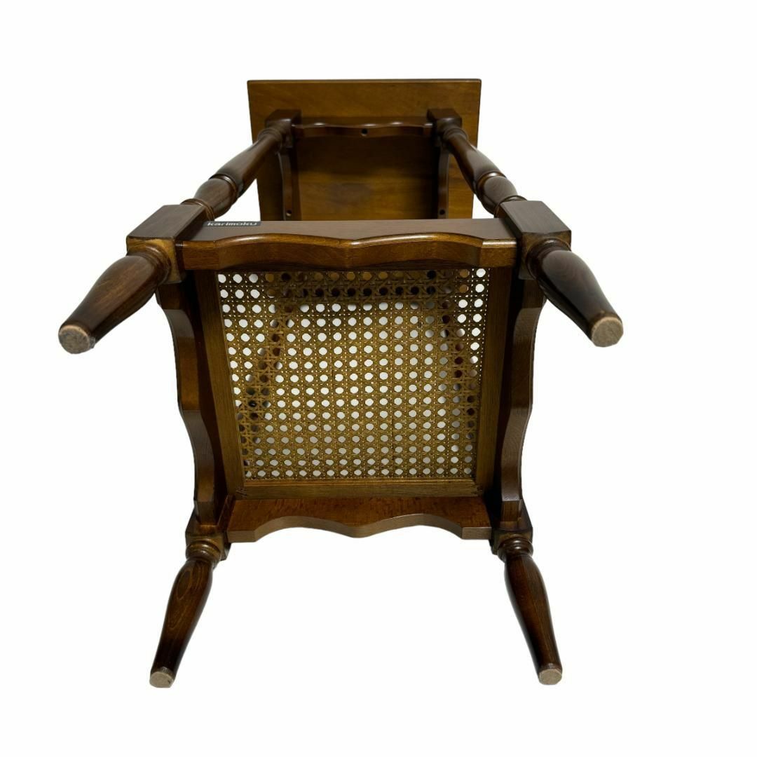 希少 カリモク Karimoku コロニアル 花台 電話台 アンティーク調