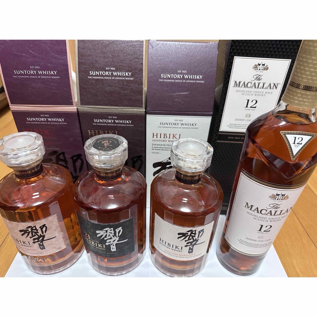 未開栓、箱付 響21年、17年、BC、JH