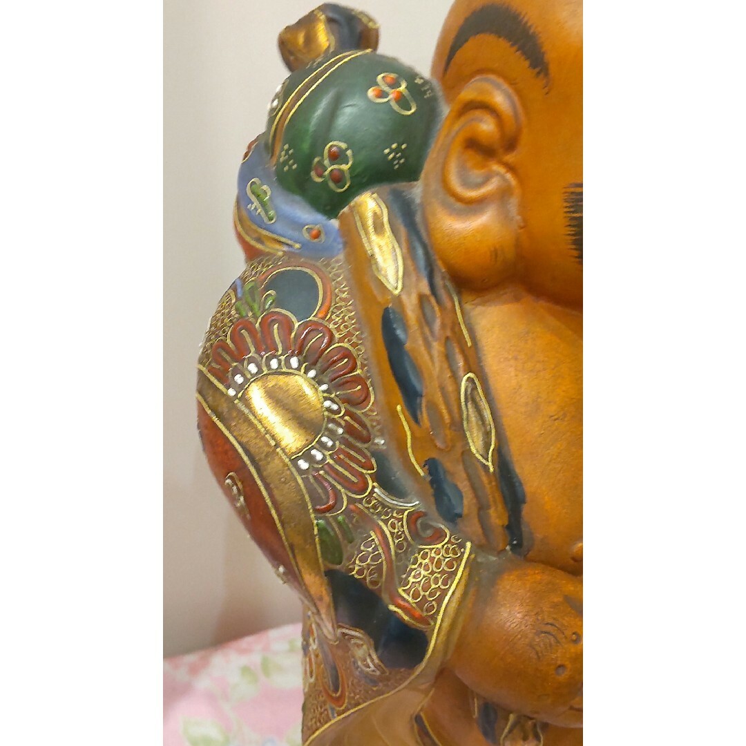 七福神 縁起物 布袋様 九谷焼 置物 布袋尊 骨董 年代物 七福神 縁起物