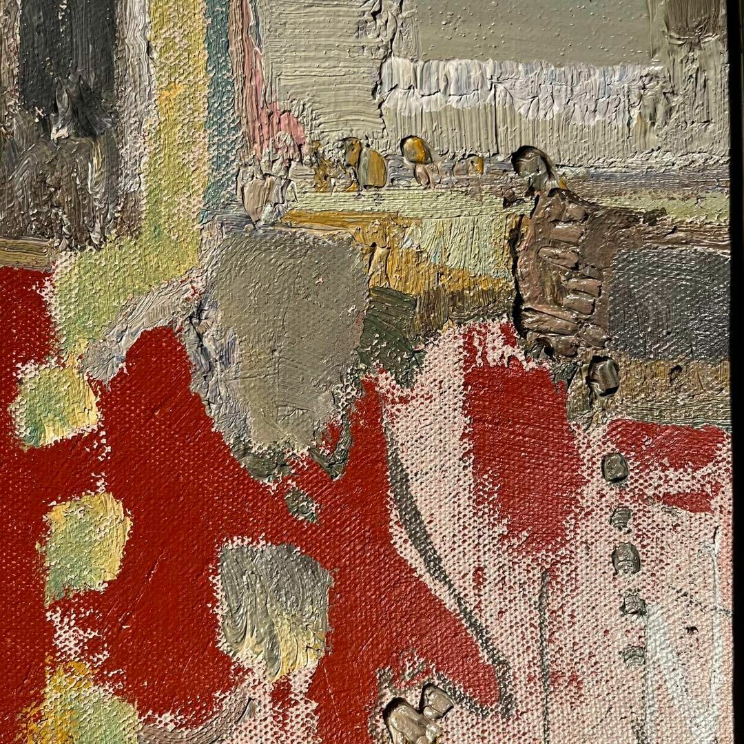 ☆真作☆ 文勝(ウンシュン) 古跡 油絵 額付き 貴重作品 ☆真作☆ 文勝