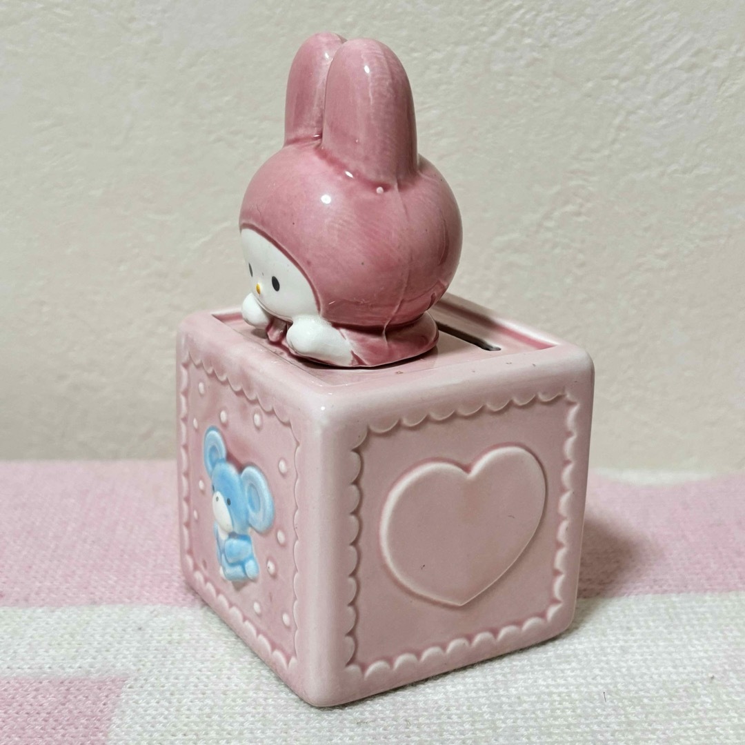 マイメロディ - サンリオ レトロ 年代不明 マイメロディ 陶器貯金箱の