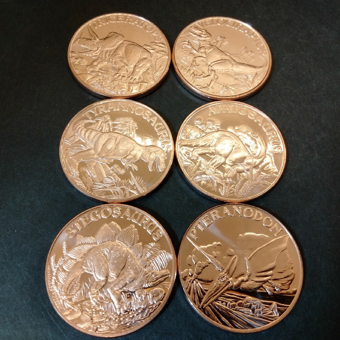 レア品 恐竜 銅貨 ラウンド 1オンス 純銅コイン 【公式通販】