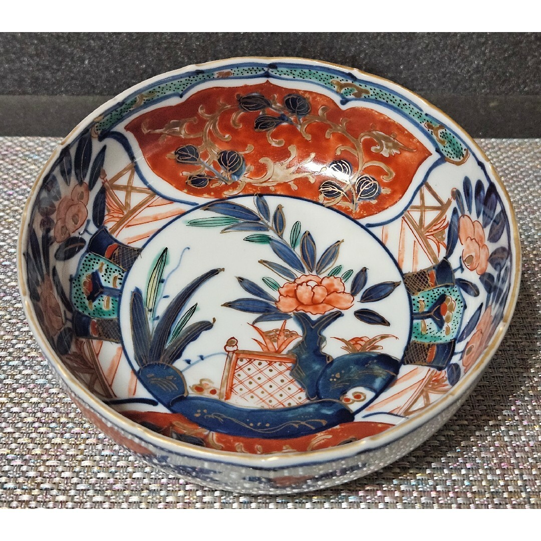 古伊万里 伊万里焼 色絵 山水画 菓子皿 蔵出し 1客 【公式通販】