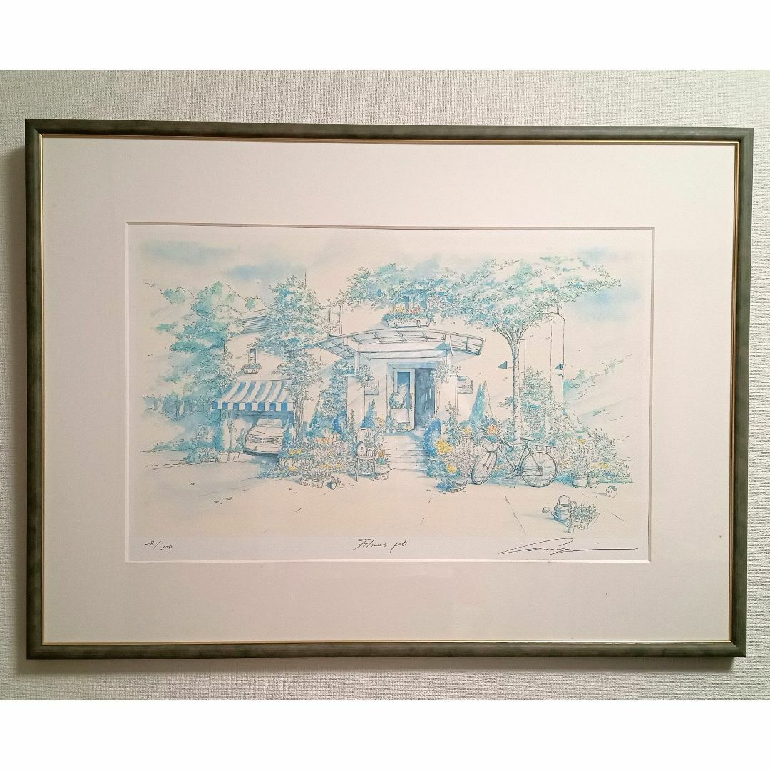 内田 新哉 版画（シルクスクリーン） 【キャンドルロード】｜内田新哉