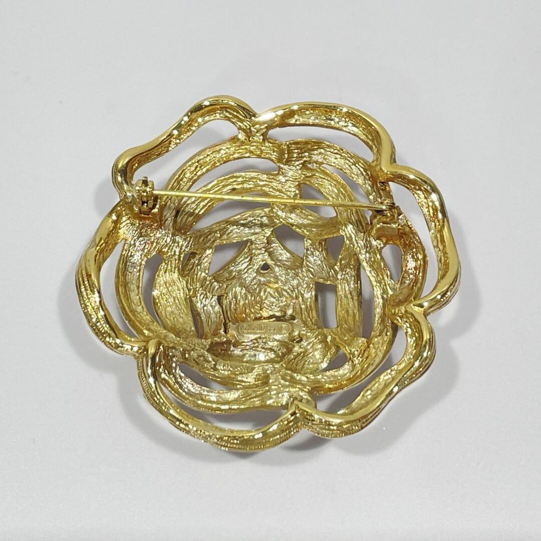 クリスチャンディオールDior ブローチ 花 ビンテージ