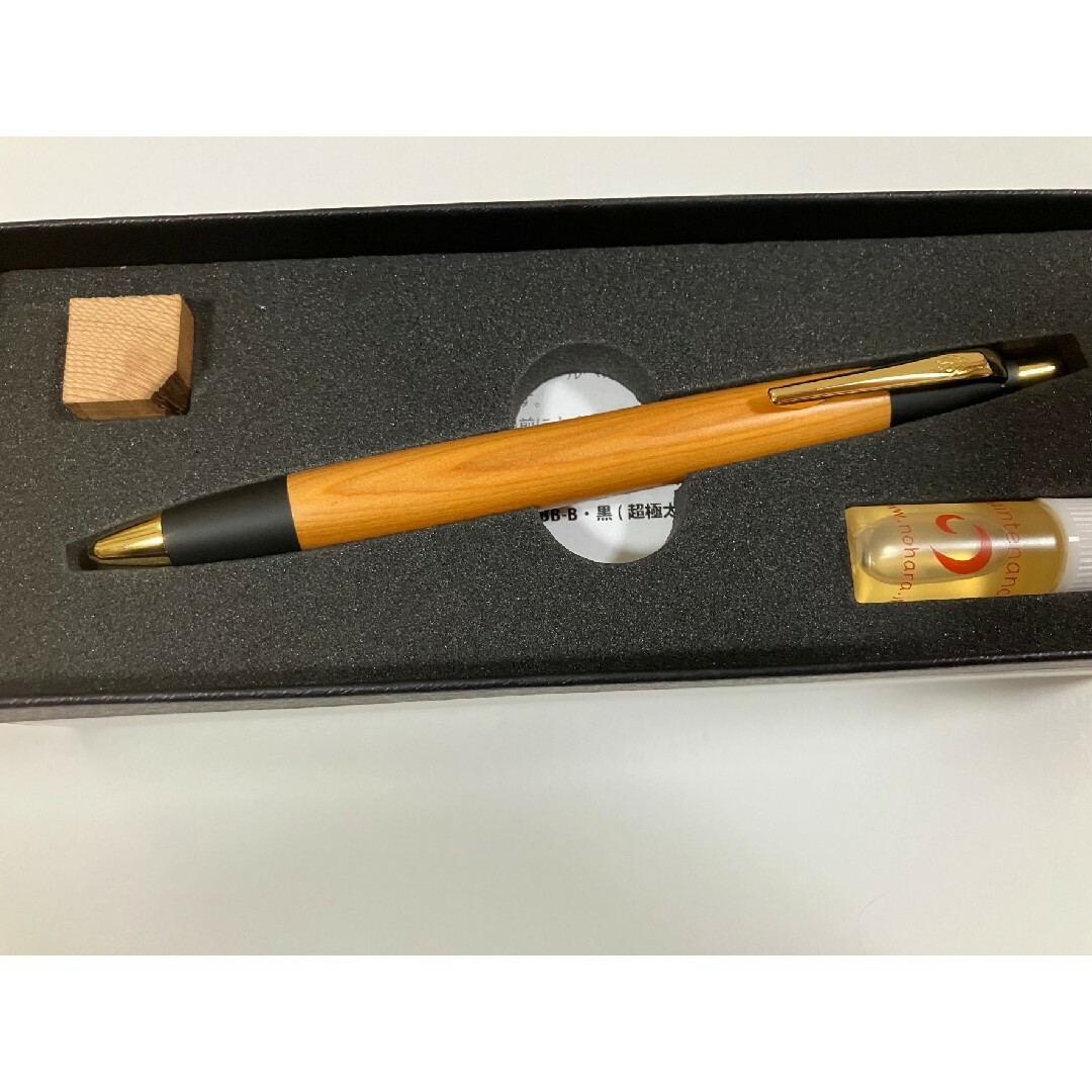 野原工芸梅シャープペンシル新型ゴールド可動式