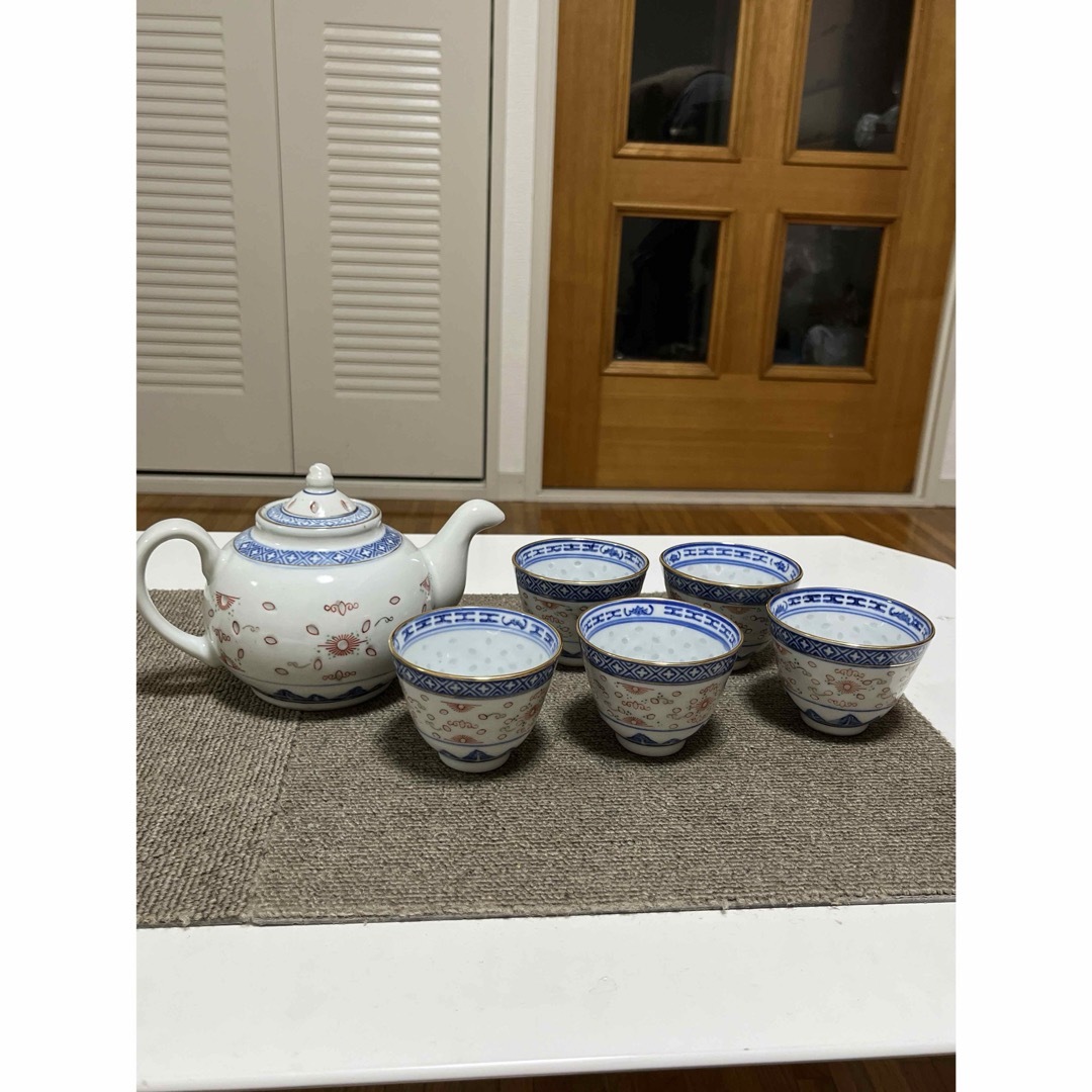 玩玉景徳鎮 蛍焼 玩玉景徳鎮 蛍焼 透かし模様