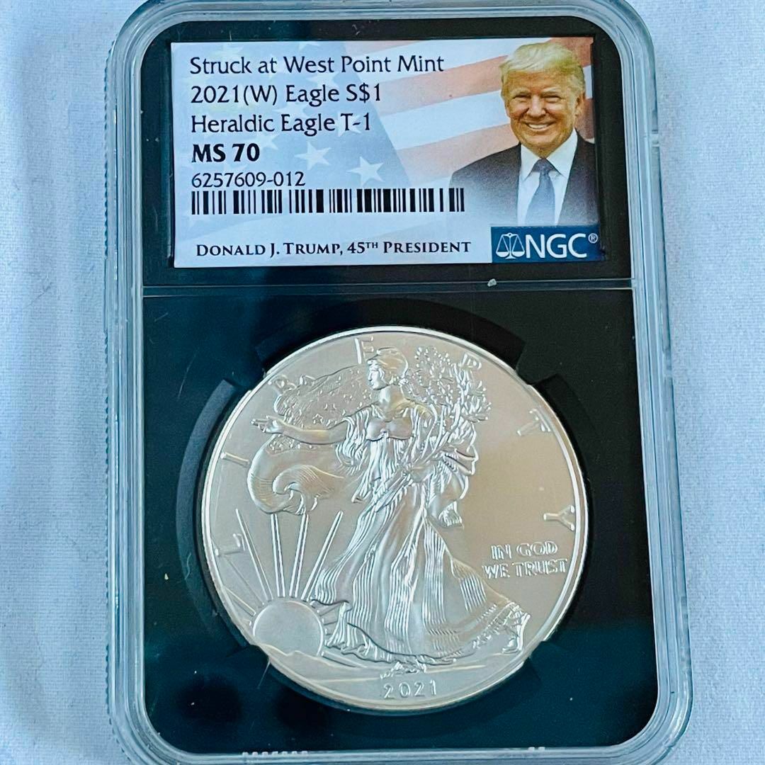 最高鑑定】NGC MS70 2021 アメリカ トランプ大統領 イーグル 銀貨