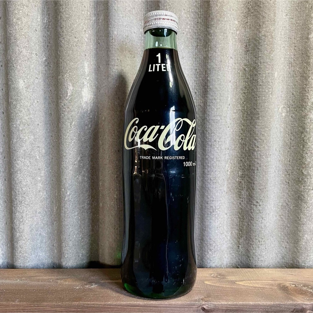コカ・コーラ - コカ・コーラ 1L 瓶 未開封 インテリア ビンテージ