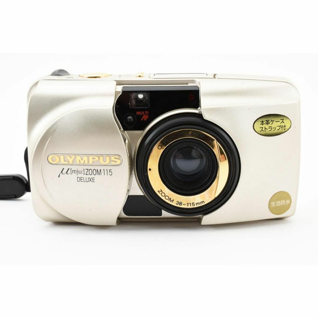 完動品】OLYMPUS μ ZOOM 販売済み 115 DELUXE フィルムカメラ 動作確認