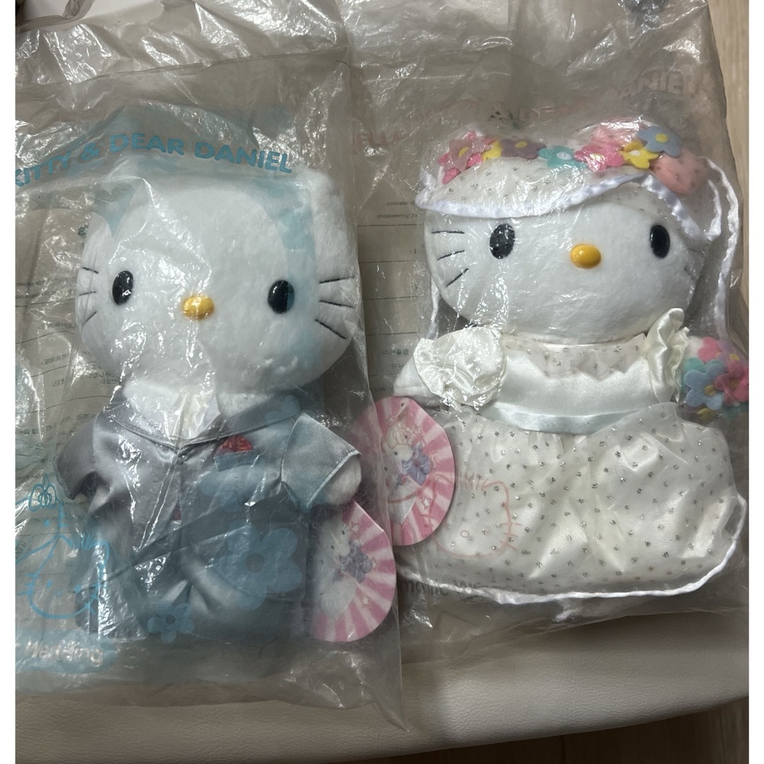 ハローキティ ウェディングドールセット キティぬいぐるみ