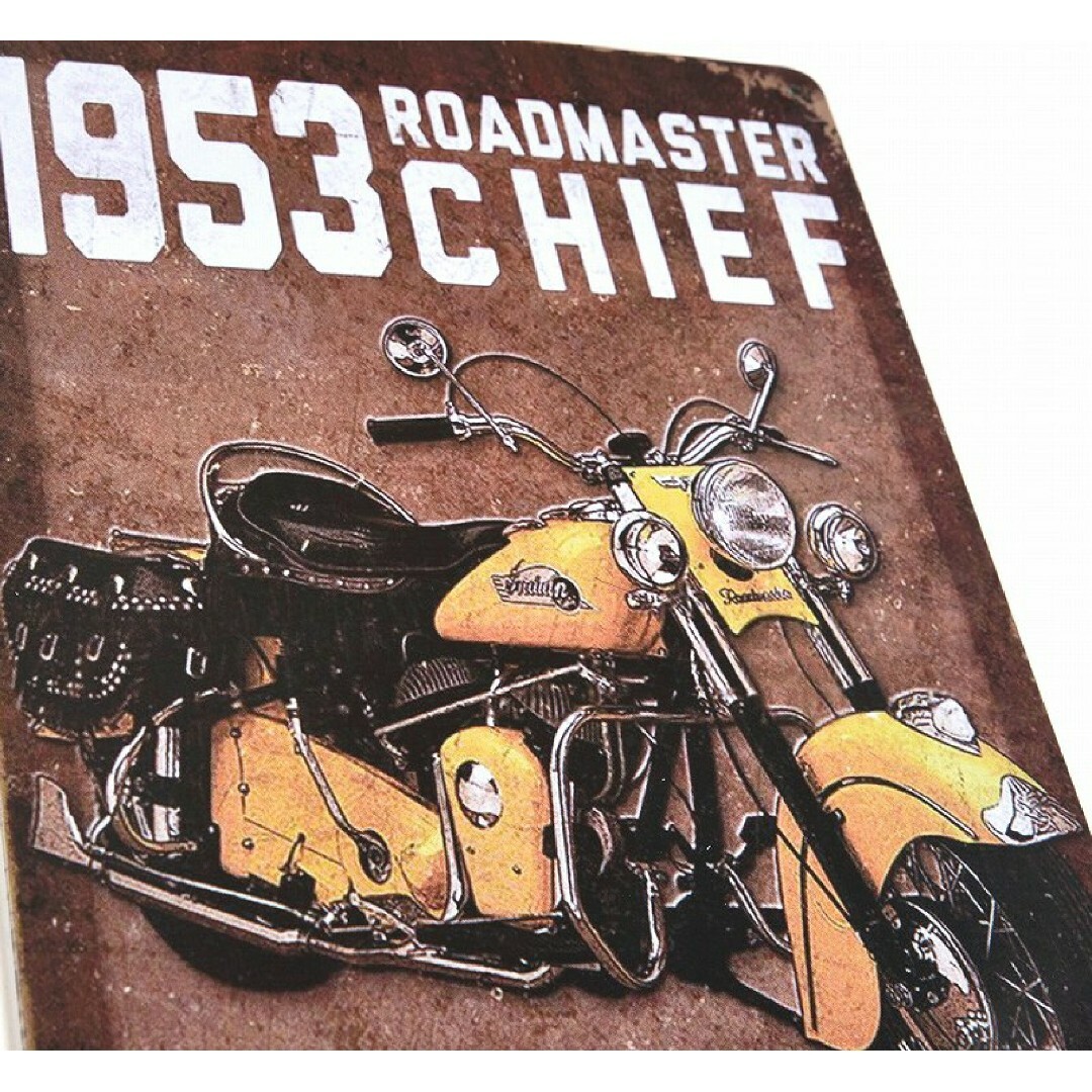 デザイン看板A4】インディアン バイク 53☆ポスター絵ヴィンテージ